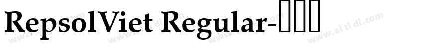 RepsolViet Regular字体转换